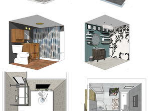 衛(wèi)具、水具、潔具衛(wèi)生間浴室SU模型設(shè)計圖下載